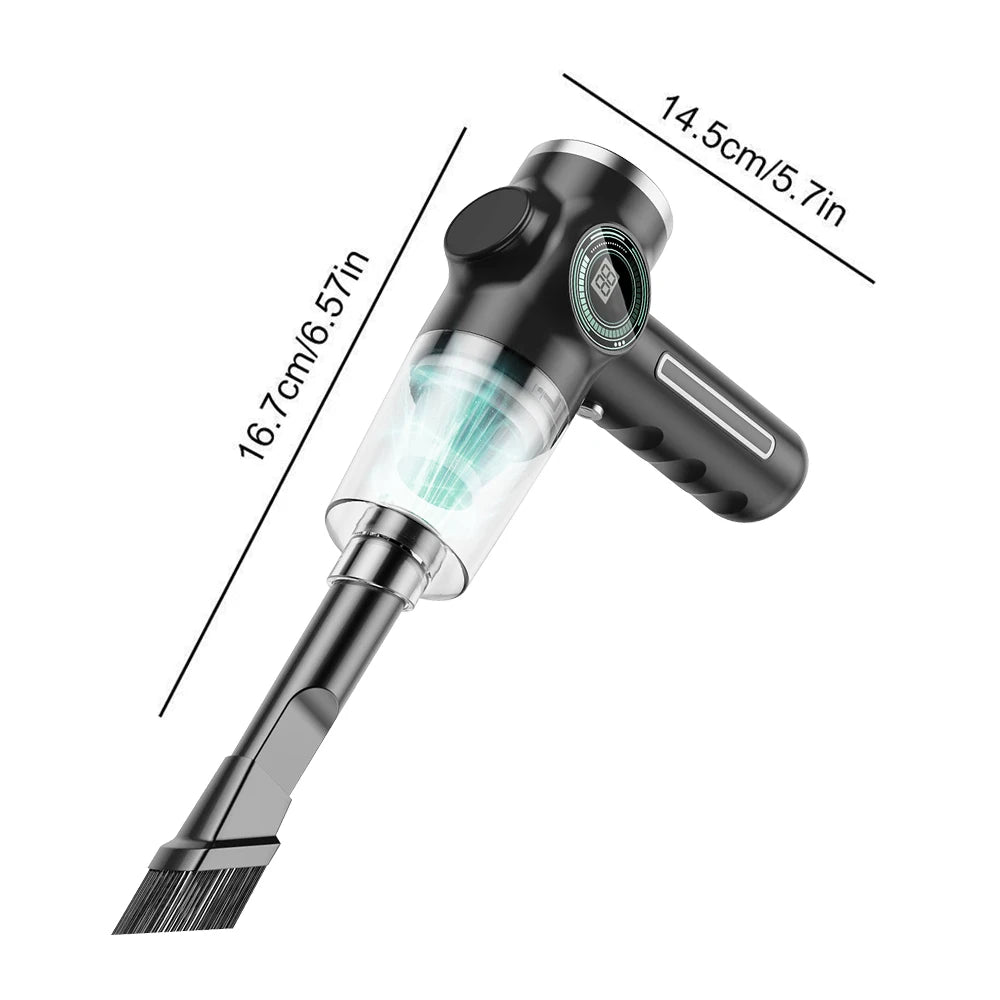 29000Pa High-Power Mini Wireless Vacuum Cleaner – Portable Handheld for Car & Home