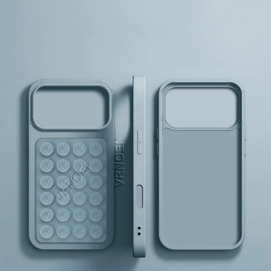 2-in-1 Suction Cup Bracket Case – Shockproof Protective Cover with Integrated Phone Stand