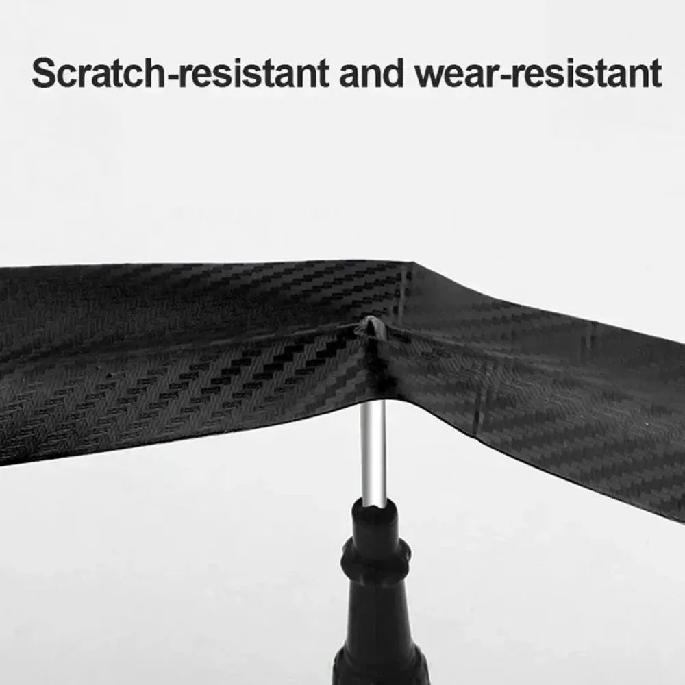 3D Carbon Fiber Vinyl Wrap Strip – Anti-Scratch Protective Adhesive for Car Door & Interior