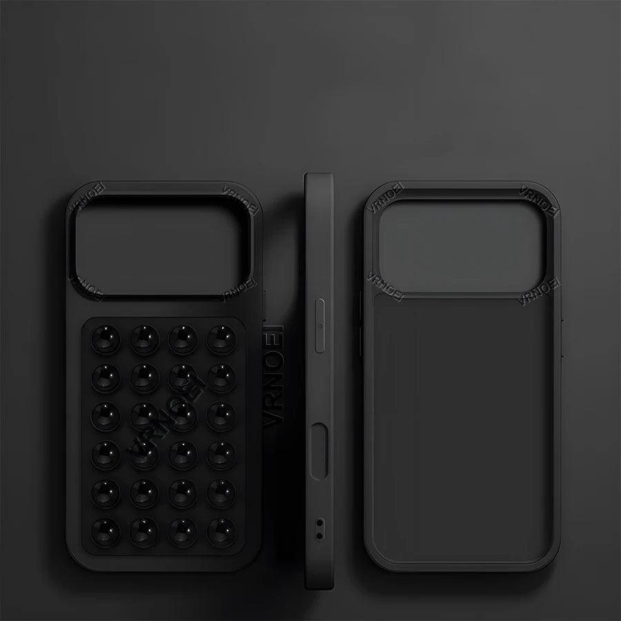 2-in-1 Suction Cup Bracket Case – Shockproof Protective Cover with Integrated Phone Stand